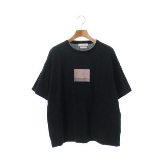 ヨーク(YOKE)のYOKE ヨーク Tシャツ・カットソー 1(S位) 黒xピンクベージュx紫 【古着】【中古】(カットソー(半袖/袖なし))