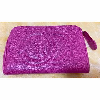 シャネル(CHANEL)のSALE【美品】CHANEL キャビアスキンポーチ(ポーチ)