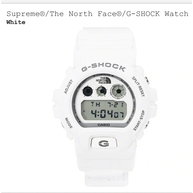 Supreme(シュプリーム)の【新品送料込】【白】Supreme The North FaceG-Shock8 メンズの時計(腕時計(デジタル))の商品写真