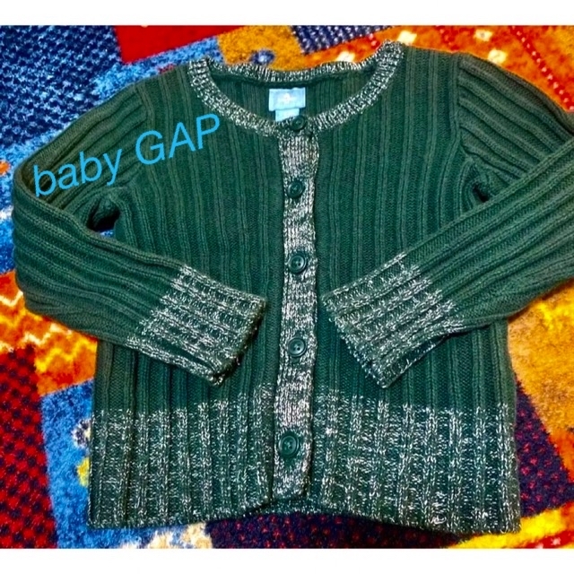 babyGAP(ベビーギャップ)のbaby GAPニットカーディガン キッズ/ベビー/マタニティのキッズ服女の子用(90cm~)(カーディガン)の商品写真