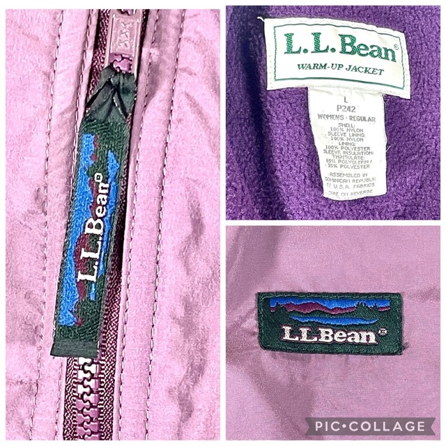 L.L.Bean(エルエルビーン)のエルエルビーン ウォームアップ ジャケット WOMEN'S L パープル   レディースのジャケット/アウター(ブルゾン)の商品写真