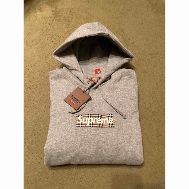 2022新入荷 Supreme - Supreme / BURBERRY BOX LOGO Hooded パーカー 