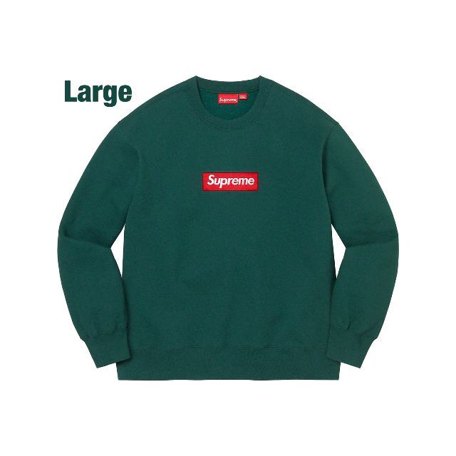 Supreme Box Logo Crewneck Green L