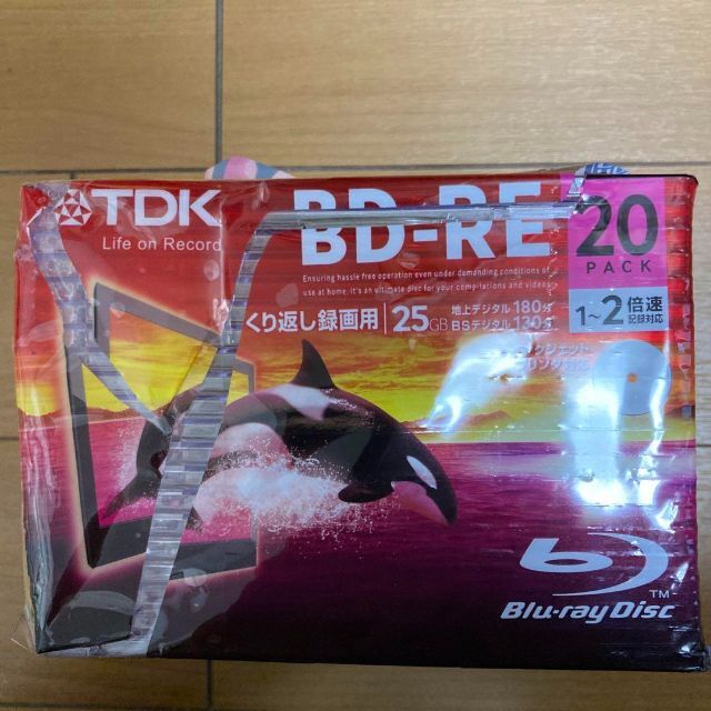 ずっと気になってた TDK 録画用 BD-RE 25GB 1-2倍速 20枚 ブルーレイディスク