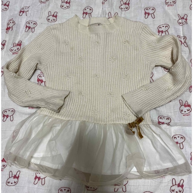 petit main(プティマイン)のプティマイン ニット 100 キッズ/ベビー/マタニティのキッズ服女の子用(90cm~)(ニット)の商品写真