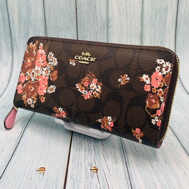 COACH - COACH 長財布 シグネチャー メドレーブーケ フローラル ...