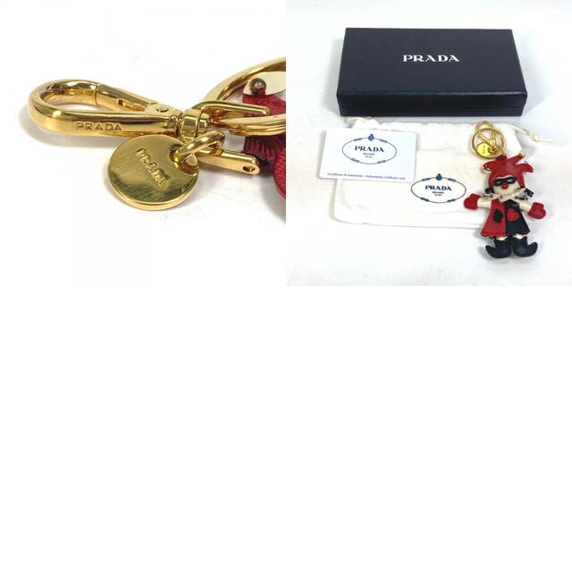 PRADA - プラダ PRADA チャーム 三角ロゴプレート 1ARB30 人形 ピエロ