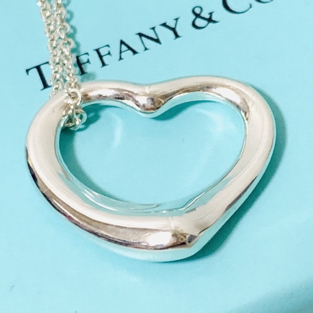 美品 Tiffany& Co. オープンハート ペンダント