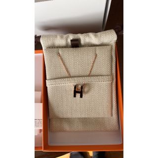 エルメス(Hermes)のお値下げHERMESペンダントポップH ブラック✖️ピンクゴールド(ネックレス)