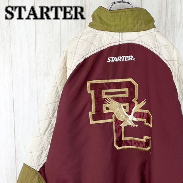 STARTER スターター BC 裏地キルティング 刺繍 中綿ナイロンジャケット