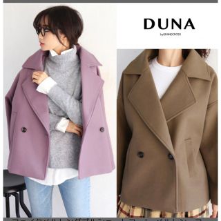 アーバンリサーチ(URBAN RESEARCH)のDUNA フェイクメルトンダブルショートコート(その他)