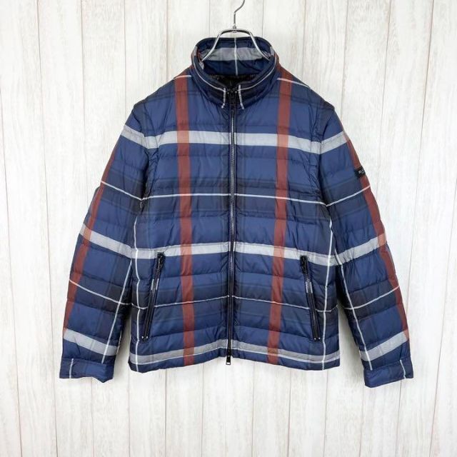 即完売品】ブラックレーベルクレストブリッジ チェック柄 ダウン
