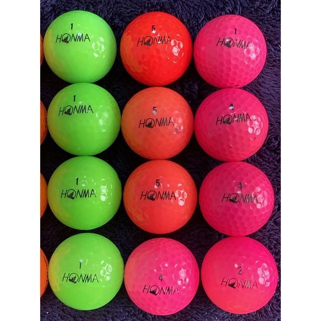 本間ゴルフ(ホンマゴルフ)のロストボール ホンマ D1 カラー 24球 12/15 スポーツ/アウトドアのゴルフ(その他)の商品写真