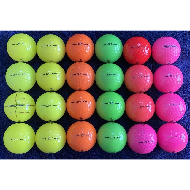 本間ゴルフ(ホンマゴルフ)のロストボール ホンマ D1 カラー 24球 12/15 スポーツ/アウトドアのゴルフ(その他)の商品写真