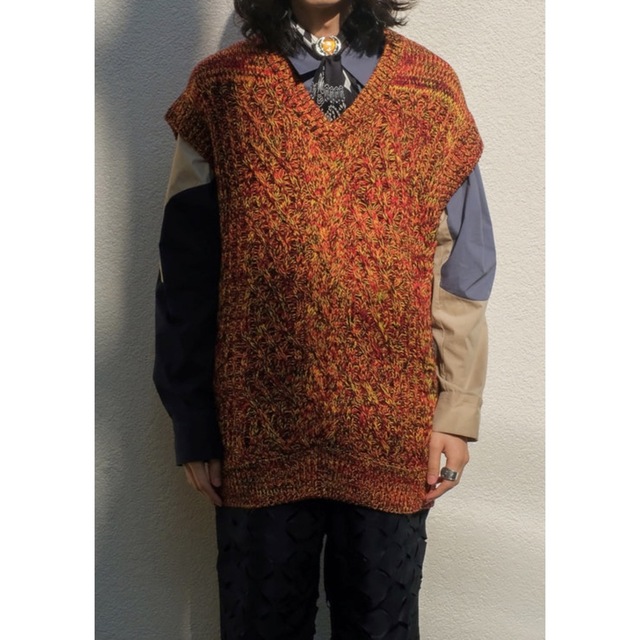 TOGA VIRILIS 22ss Cable knit vest ニットベスト