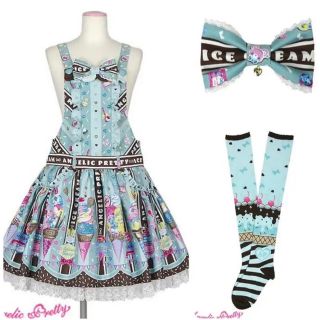 アンジェリックプリティー(Angelic Pretty)のAngelic pretty Ice Cream Parlor サロペット(サロペット/オーバーオール)