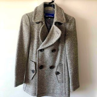 バーバリーブルーレーベル(BURBERRY BLUE LABEL)の☆値下げ☆BURBERRY BLUE LABELミックスツイード Pコート(ピーコート)