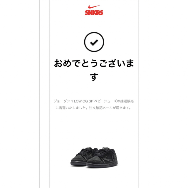 NIKE×トラヴィススコット　15センチ　最終値下げですスニーカー