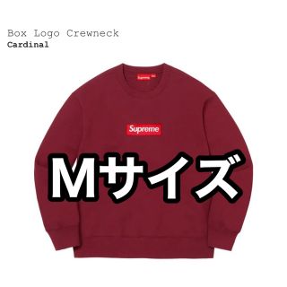 シュプリーム(Supreme)のシュプリーム Supreme Box Logo Crewneck M エンジ(スウェット)