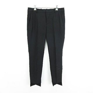 ザラ(ZARA)のザラ パンツ テーパード デザイン裾 ストレッチ EUR 38 USA 6 黒(その他)