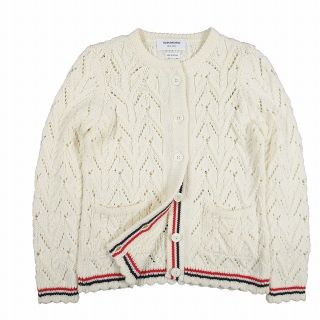 トムブラウン(THOM BROWNE)の美品 22SS トムブラウン メリノウール ニット カーディガン 36(カーディガン)