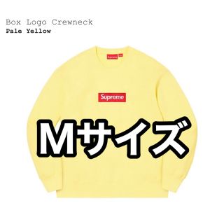 シュプリーム(Supreme)のシュプリーム Supreme Box Logo Crewneck M 黄色(スウェット)