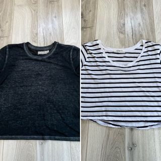 アバクロンビーアンドフィッチ(Abercrombie&Fitch)のTシャツ　2枚セット　ZARA アバクロ(Tシャツ(半袖/袖なし))