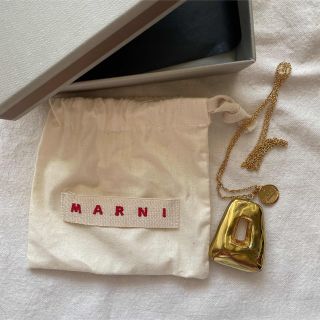 MARNI ゴールドメタル TRAPEZE ネックレス