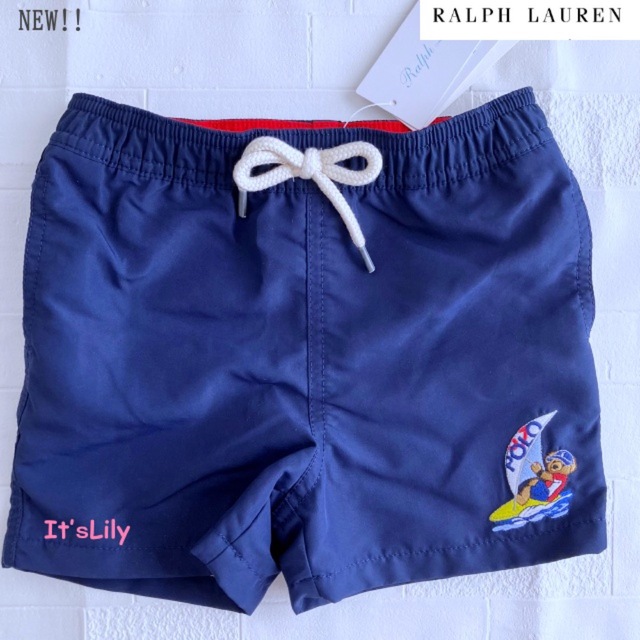 Ralph Lauren(ラルフローレン)の24m90cm  ラルフローレン  ポロベア　スイムトランク キッズ/ベビー/マタニティのキッズ服男の子用(90cm~)(水着)の商品写真