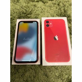 アップル(Apple)のiPhone 11 256gb RED SIMフリー　残債無し○(スマートフォン本体)