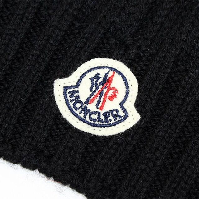 MONCLER(モンクレール)の91 MONCLER ブラック SCIARPA ウール マフラー size S メンズのファッション小物(マフラー)の商品写真