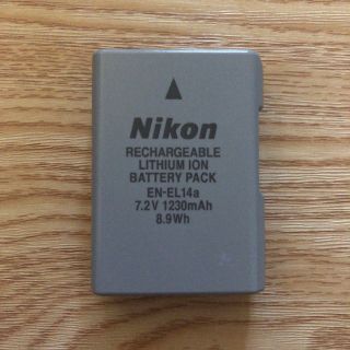 ニコン(Nikon)の【美品】Nikon 純正バッテリー EN-EL14a 1230mAh(その他)