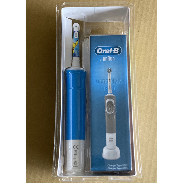 BRAUN(ブラウン)の新品☆Braun Oral-B 電動歯ブラシ すみずみクリーンキッズ プレミアム スマホ/家電/カメラの美容/健康(電動歯ブラシ)の商品写真