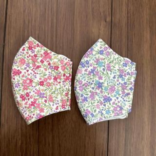 ハンドメイド　子供用マスク　小花柄　SALE(外出用品)