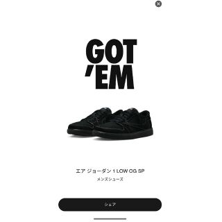 Travis Scott  Nike Air Jordan 1 Low 27.5(スニーカー)