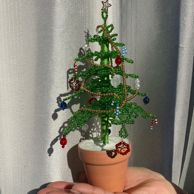 ハンドメイド クリスマスツリー ハンドメイドのインテリア/家具(インテリア雑貨)の商品写真