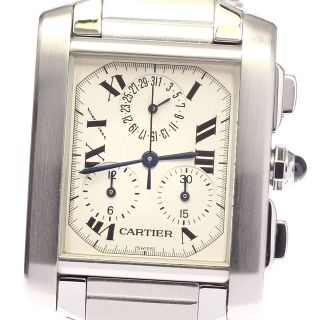 カルティエ(Cartier)の☆美品 【CARTIER】カルティエ タンクフランセーズ クロノリフレックスLM W51001Q3 クォーツ メンズ_720168【ev10】(腕時計(アナログ))