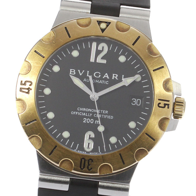 ☆保証書付き【BVLGARI】ブルガリ ディアゴノ スクーバ YGベゼル