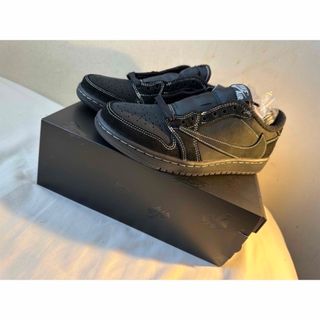 ナイキ(NIKE)のTravis Scott×AirJordan1 LowBlack Phantom(スニーカー)