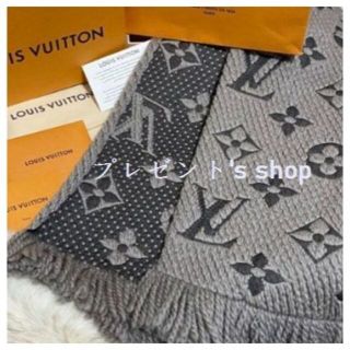 ヴィトン(LOUIS VUITTON) マフラー/ショール(レディース)（グレー/灰色