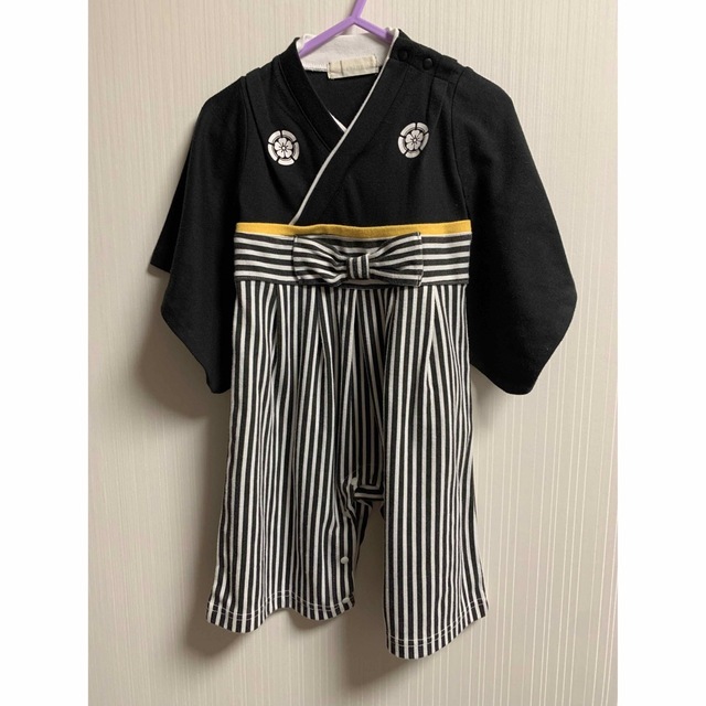 袴ロンパース　和装 キッズ/ベビー/マタニティのベビー服(~85cm)(和服/着物)の商品写真