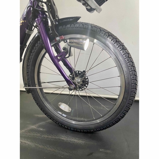 ブリヂストン アンジェリーノ 20インチ 3人乗り 8.9ah 紫 電動自転車