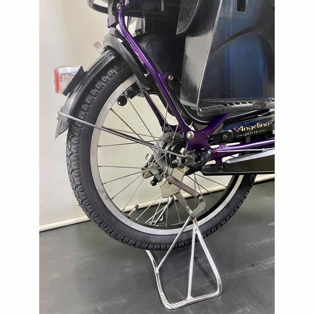 ブリヂストン アンジェリーノ 20インチ 3人乗り 8.9ah 紫 電動自転車