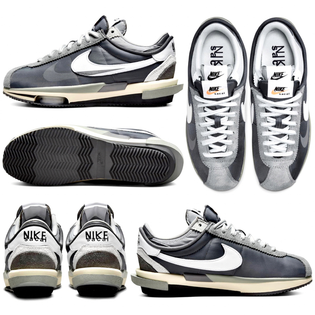 NIKE(ナイキ)の送込28!! NIKE×sacai ZOOMコルテッツ グレー メンズの靴/シューズ(スニーカー)の商品写真