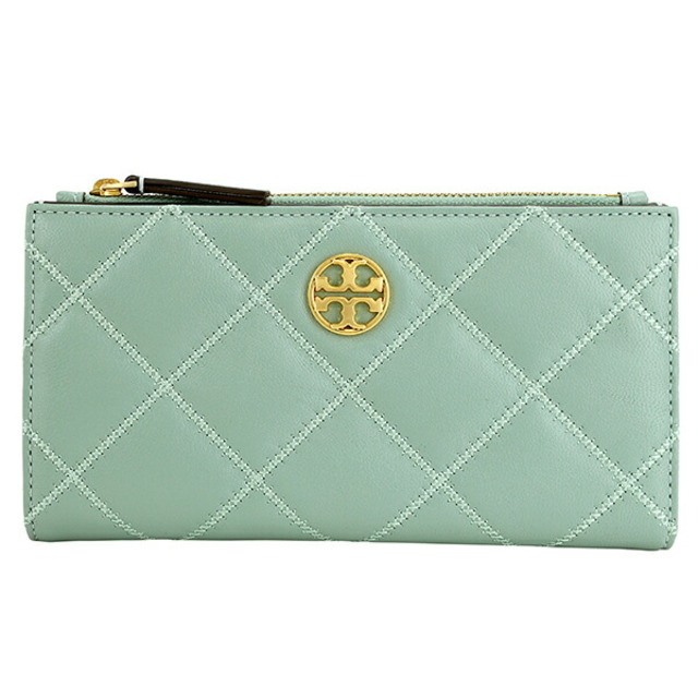 Tory Burch(トリーバーチ)の新品 トリーバーチ TORY BURCH 長財布 ウィラ ミントグリーン レディースのファッション小物(財布)の商品写真