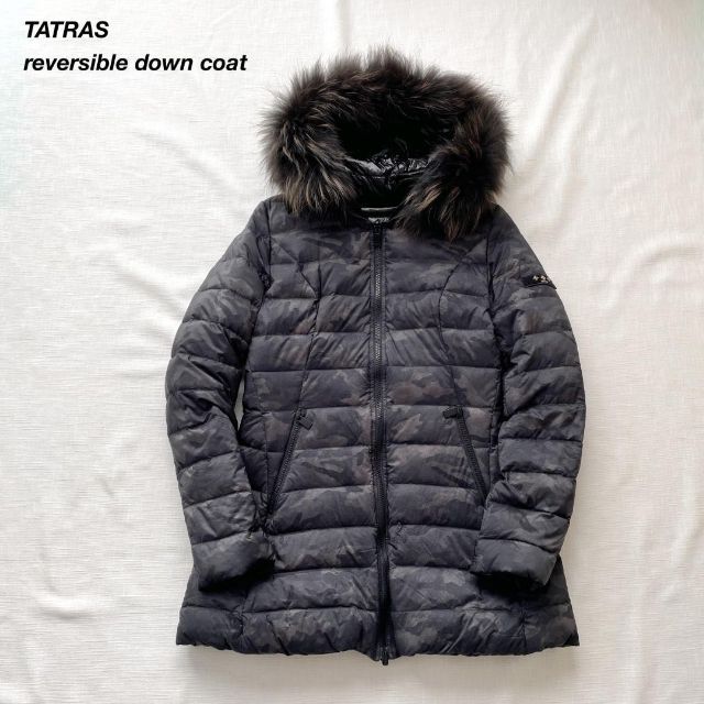 TATRAS   美品 タトラス リバーシブル ダウンコート ファー カモフラ