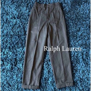 ラルフローレン(Ralph Lauren)のRalph Lauren  ストライプ　パンツ　9号　美品(カジュアルパンツ)