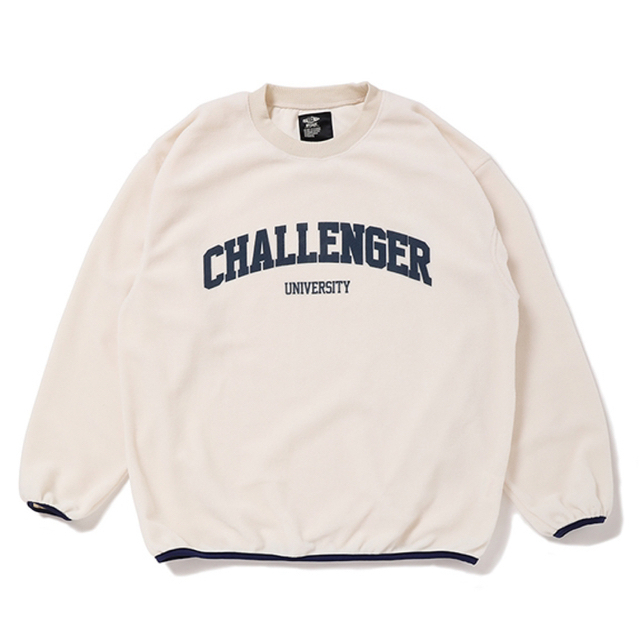 ☆CHALLENGER/COLLEGE LOGO C/N FLEECE