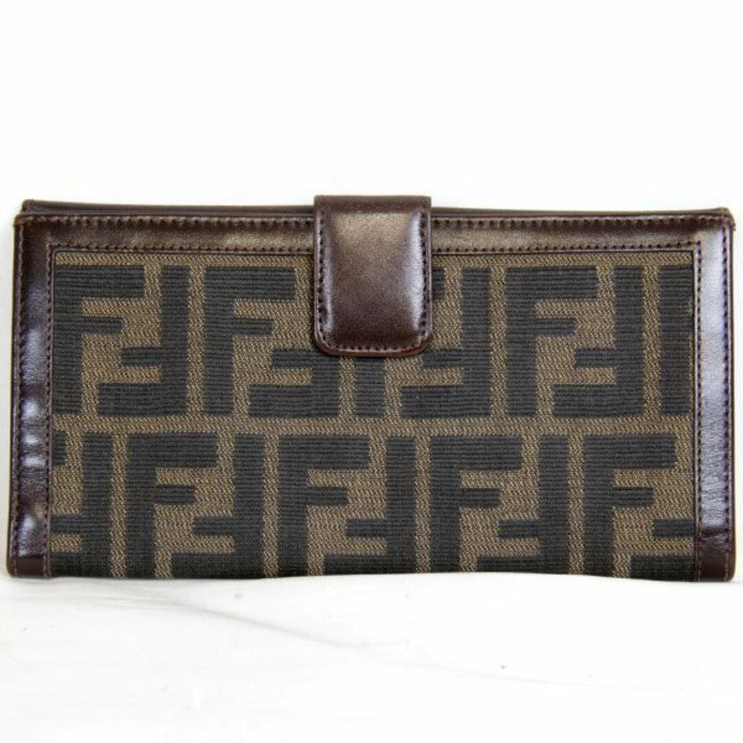 FENDI フェンディ 
 2804－30806 長財布 
キャンバス ブラウン