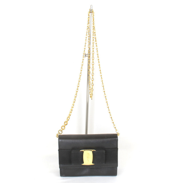 USED』 Salvatore Ferragamo フェラガモ ヴァラチェーンショルダー